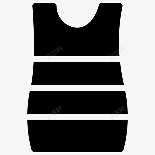 女性布料连衣裙图标svg_新图网 https://ixintu.com 女性 布料 服装字形图标 着装 穿着 连衣裙