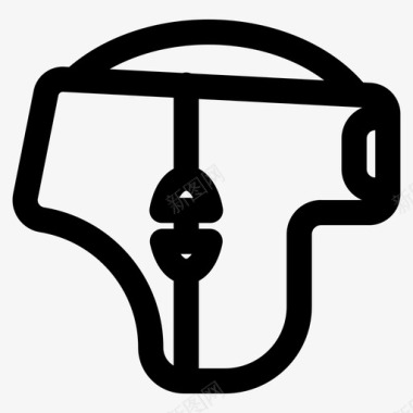 柔道头盔武术图标图标