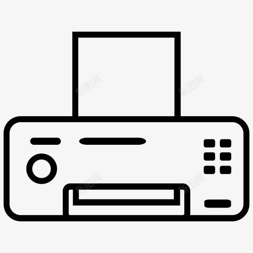 打印机计算机硬件办公室图标svg_新图网 https://ixintu.com 办公室 打印机 计算机硬件