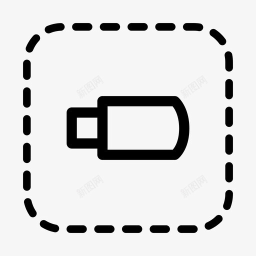 上传表单驱动虚线集合2图标svg_新图网 https://ixintu.com 上传表单驱动 虚线集合2