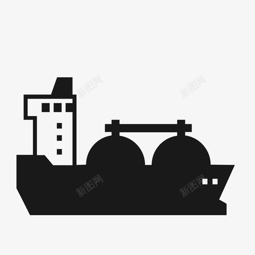 液化气船燃料油轮图标svg_新图网 https://ixintu.com 油轮 液化气船 燃料 船运