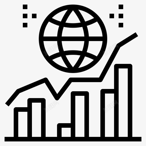 流量分析全球图标svg_新图网 https://ixintu.com 全球 分析 流量 统计 网页 网页设计