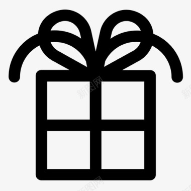 礼物庆祝赠品图标图标