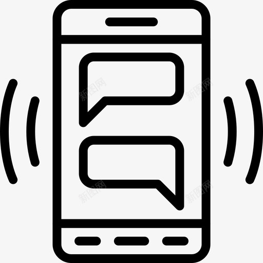 电话聊天应用程序按钮图标svg_新图网 https://ixintu.com Pretycons基本概述 互动 应用程序 按钮 文件 电话聊天 通信