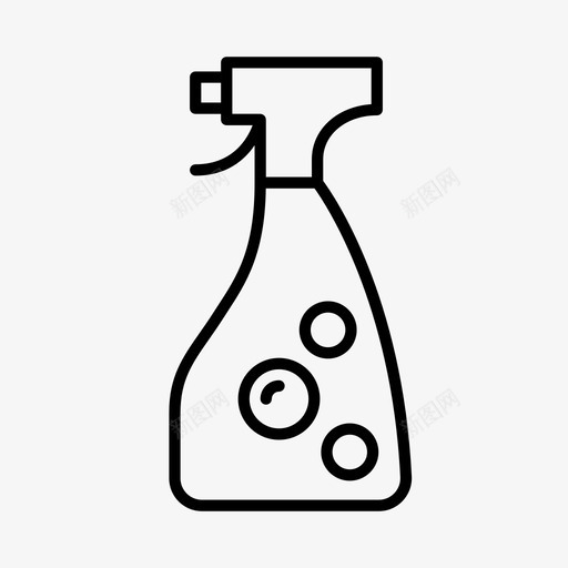 喷雾瓶清洁剂消毒液图标svg_新图网 https://ixintu.com 喷雾瓶 洗衣液 消毒液 清洁剂 瓶子
