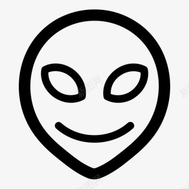 外星人表情符号感情图标图标