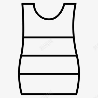 女性布料连衣裙图标图标
