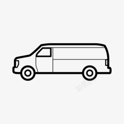 货到付款货车1厢式货车小汽车1型车图标高清图片