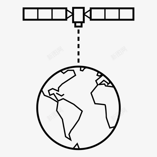 卫星轨道通信地球轨道图标svg_新图网 https://ixintu.com meo 低轨道 卫星轨道 地球轨道 太空 航天器科学 通信