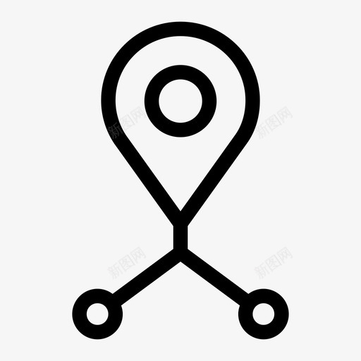 共享位置地图图标svg_新图网 https://ixintu.com 位置 共享 在线 地图 地点