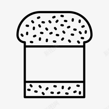 三明治早午餐食物图标图标