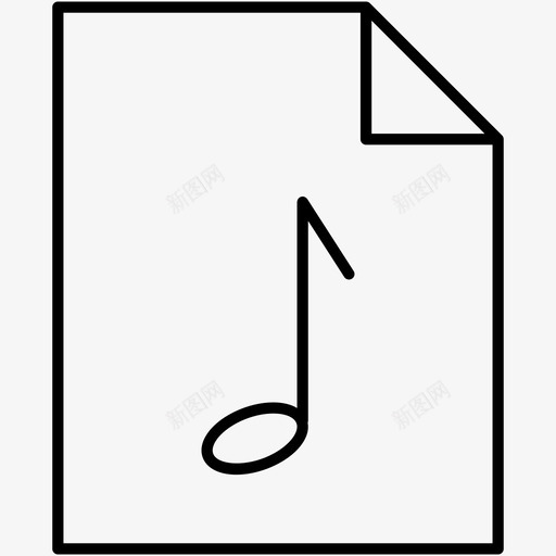 音乐文件音频文件媒体文件图标svg_新图网 https://ixintu.com 媒体文件 文件类型 音乐文件 音乐注释 音频文件
