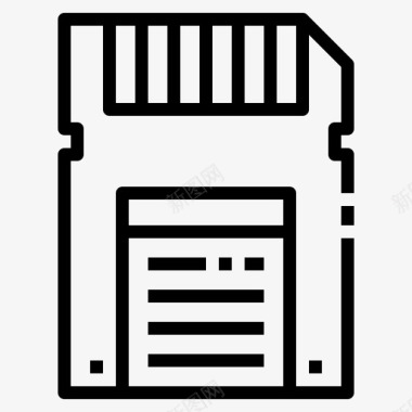 存储卡硬盘存储芯片图标图标