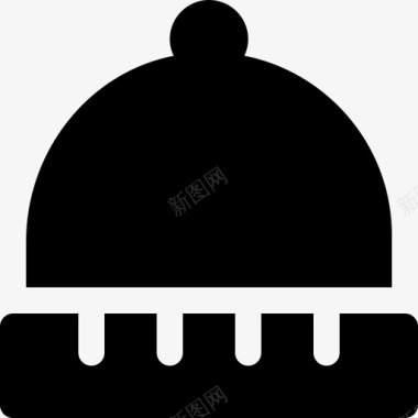 冬帽头饰针织图标图标