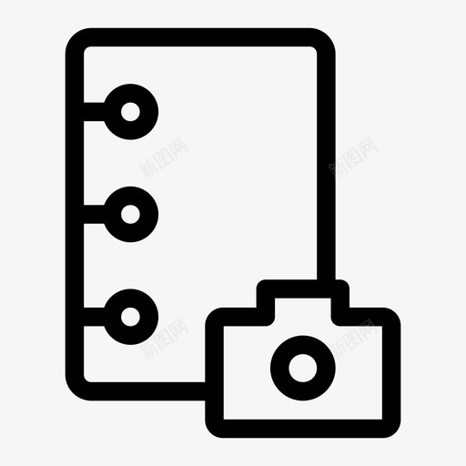 照片书籍数码相机图标svg_新图网 https://ixintu.com 书籍 数码相机 杂志 照片 镜头