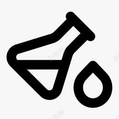 锥形烧瓶实验实验室图标图标