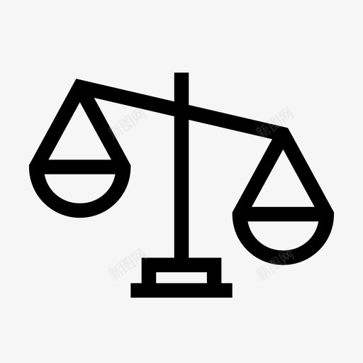 不公正法律规模图标svg_新图网 https://ixintu.com 不公正 团队 法律 规模 重量