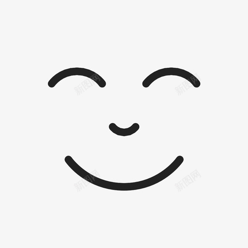 开心的脸高兴的日本人图标svg_新图网 https://ixintu.com 开心的脸 微笑 日本人 高兴的