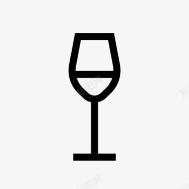 白葡萄酒杯开胃酒白葡萄酒图标图标