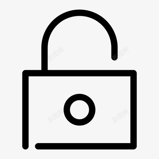 锁孔钥匙图标svg_新图网 https://ixintu.com 孔 安全 挂锁 通用用户界面间隙介质 钥匙 锁