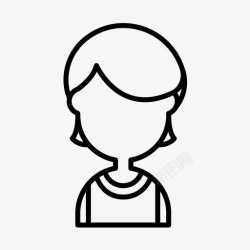 低跟底男孩发型低底切图标高清图片