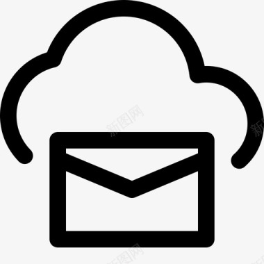 云电子邮件备份计算图标图标
