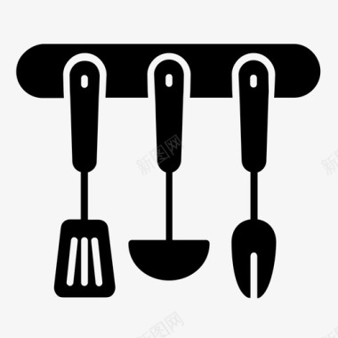 厨房用具厨房工具勺子图标图标