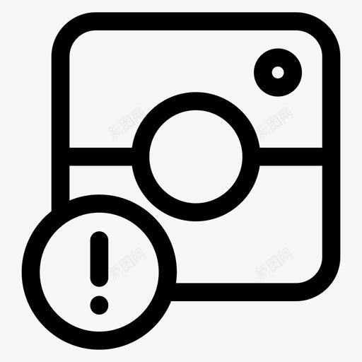 图像丢失照相机错误集合图标svg_新图网 https://ixintu.com 图像丢失 照相机 错误集合