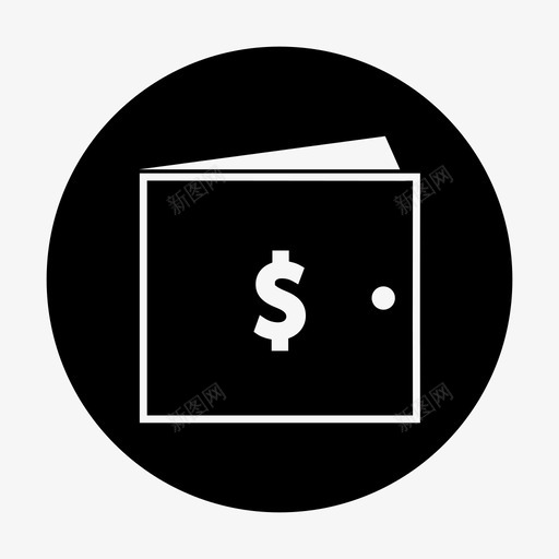 钱包现金证据图标svg_新图网 https://ixintu.com 付款 犯罪团伙 现金 证据 购买 钱包