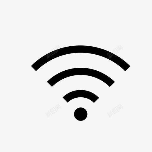 wifi信号无线图标svg_新图网 https://ixintu.com wifi 信号 文件管理 无线