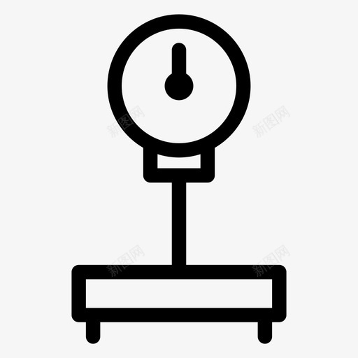 体重秤机器测量图标svg_新图网 https://ixintu.com 体重秤 其他 机器 测量