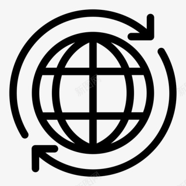全球商业搜索引擎优化图标图标