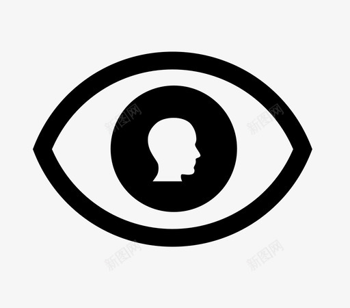 观察人眼睛头脑图标svg_新图网 https://ixintu.com 专注 动词 头脑 痴迷 看 眼睛 观察人