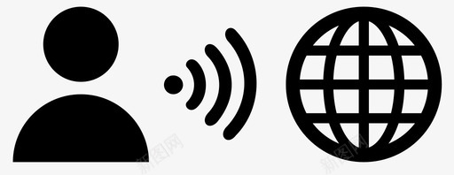 wifi连接共享用户图标svg_新图网 https://ixintu.com wifi连接 世界 共享 数学生活 用户