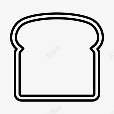 面包食物谷物图标图标