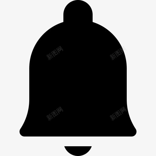 铃铛圣诞拍板图标svg_新图网 https://ixintu.com 圣诞 圣诞实心图标 悬挂 拍板 装饰 铃铛