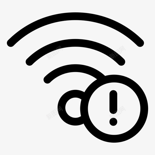 没有互联网没有wifi错误收集图标svg_新图网 https://ixintu.com 没有wifi 没有互联网 错误收集