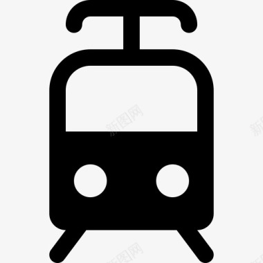 电动火车地铁交通图标图标