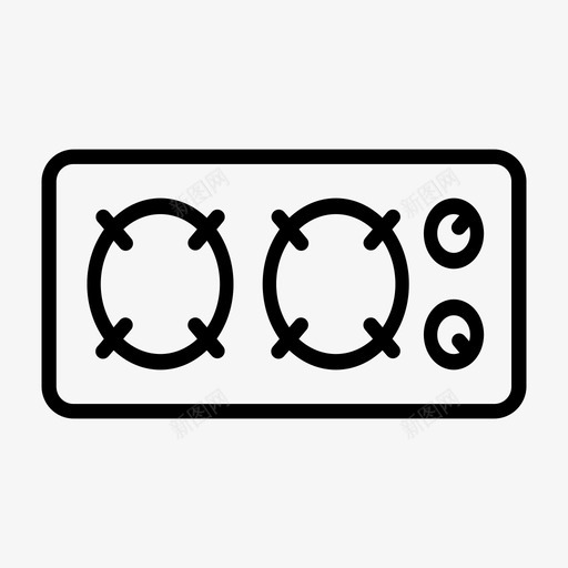 炉顶炉灶图标svg_新图网 https://ixintu.com 炉灶 炉顶