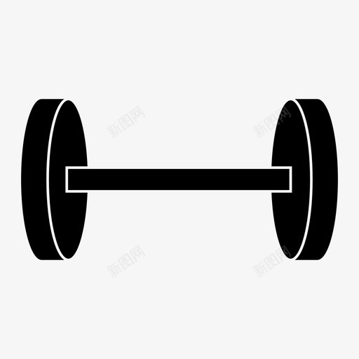 健身房重量哑铃设备图标svg_新图网 https://ixintu.com 健身房重量 哑铃 肌肉 设备 运动 重型