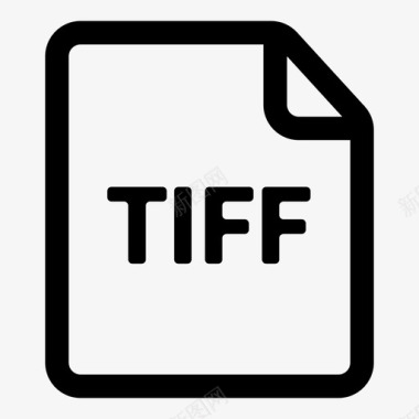 tiff文件扩展名格式图标图标
