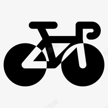 自行车环保车辆图标图标