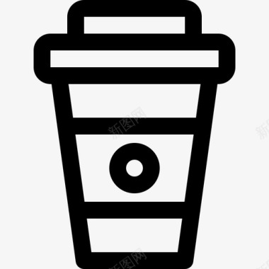 外卖咖啡杯一次性饮料图标图标