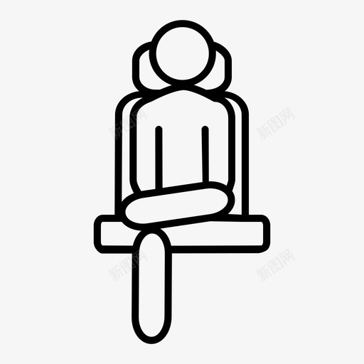 坐姿位置图标svg_新图网 https://ixintu.com 位置 坐姿