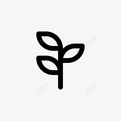植物像素完美线条图标svg_新图网 https://ixintu.com 像素完美线条 植物