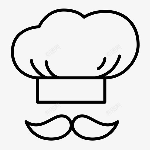 厨师帽烹饪厨房图标svg_新图网 https://ixintu.com 厨师帽 厨房 厨房工具 烹饪 玩具 餐厅