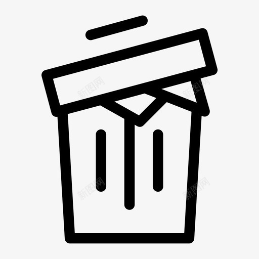 装满的垃圾桶垃圾图标svg_新图网 https://ixintu.com 垃圾 装满的垃圾桶