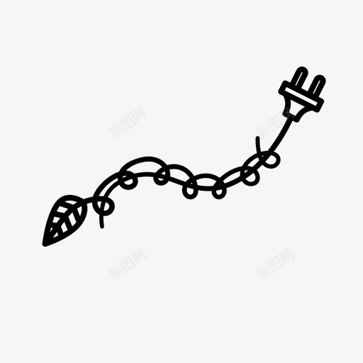自然动力生态绿色图标svg_新图网 https://ixintu.com 生态 生态系列01 绿色 自然动力 藤蔓
