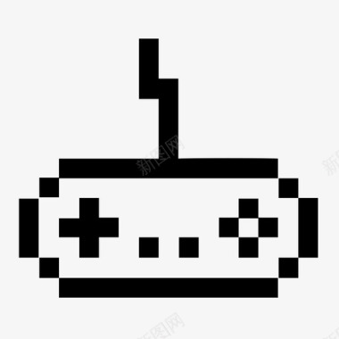 游戏控制器游戏板像素艺术图标图标