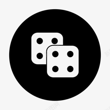 骰子赌博数字图标图标